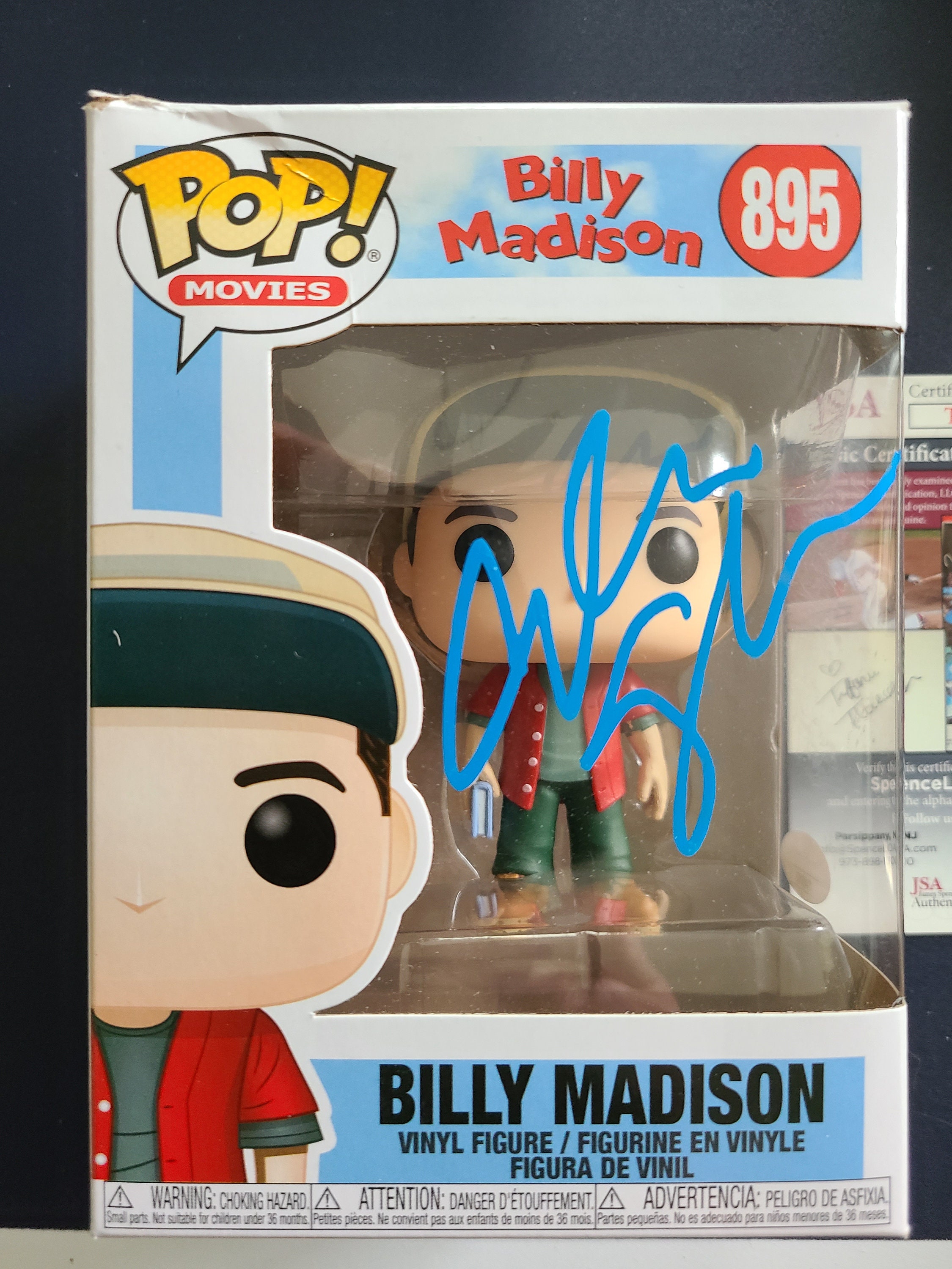 Adam Sandler Signed #895 Billy Madison Funko Pop! Figure Jsa - Etsy