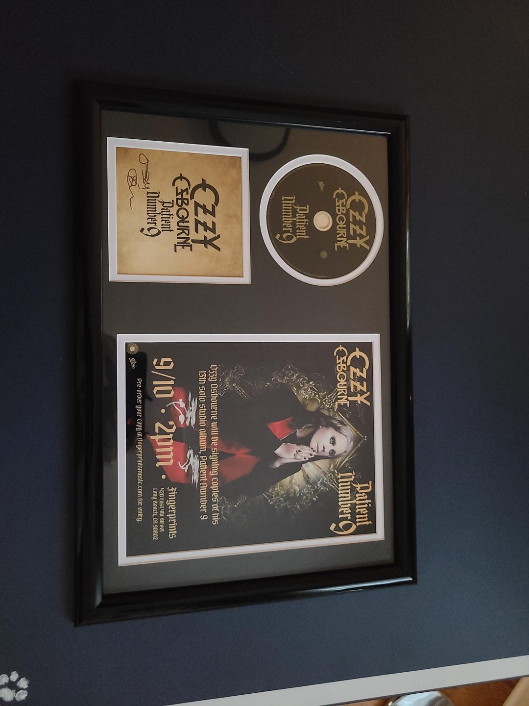ozzy osbourne patient number 9 signed