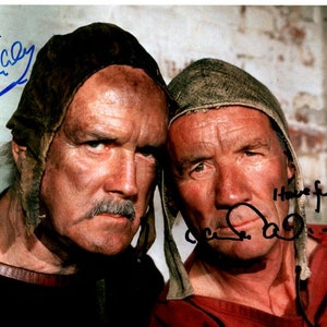 John Cleese and Michael Palin signed autographed 8x10 Monty Python photo