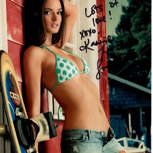 Kassie Lyn Logsdon signed autographed 8x10 sexy bikini photo playboy playmate