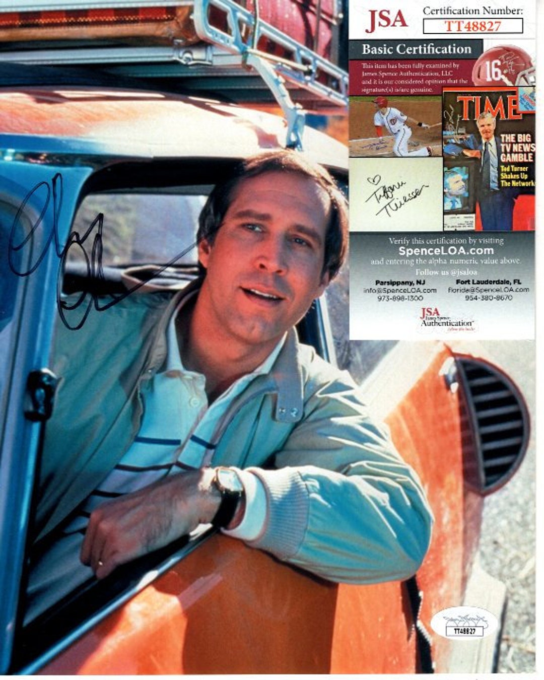 Framed Autographed/signed Chevy Chase 33x42 Clark Griswold -  Hong Kong