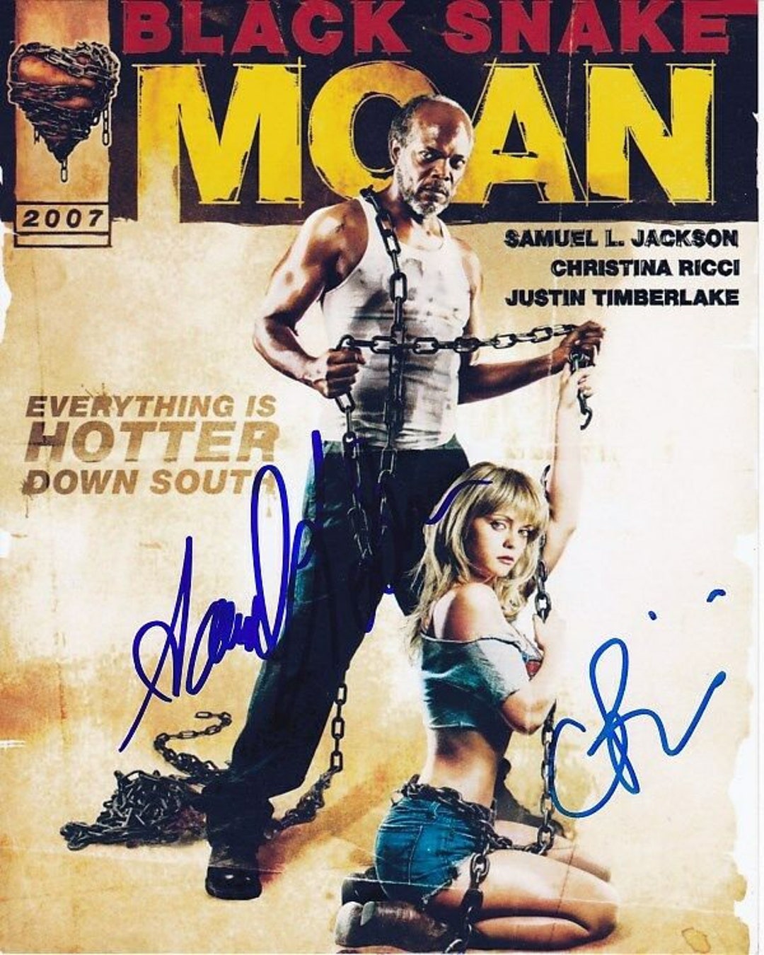 Samuel L. Jackson and Christina Ricci Signed Autographed 8x10 Black Snake  Moan Photo - Etsy, image size:1080x1350