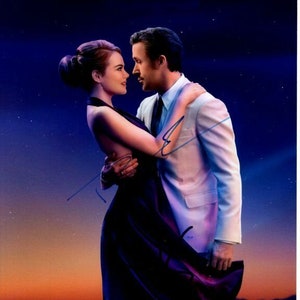 Ryan Gosling and Emma Stone signed autographed 8x10 la la land photo