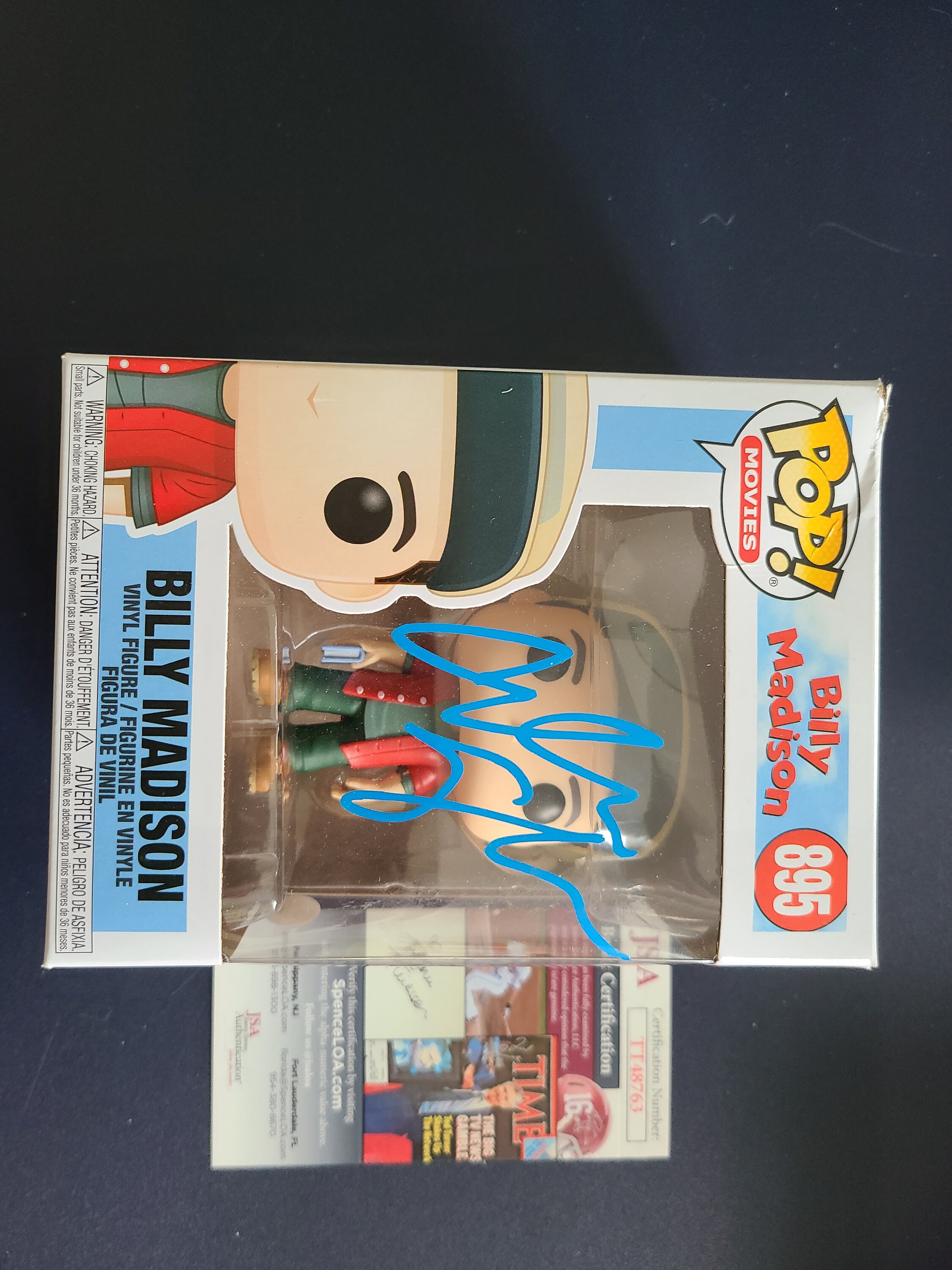 Adam Sandler Signed #895 Billy Madison Funko Pop! Figure Jsa - Etsy