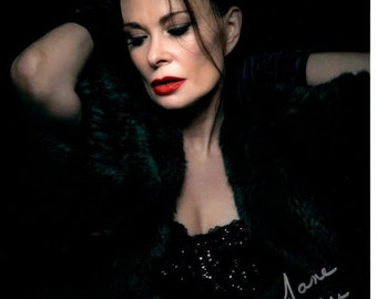 Photographie dédicacée de Jane Badler 8 x 10 v v diana - à