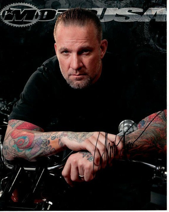 Jesse James West Coast Choppers Autographed Signed 8x10