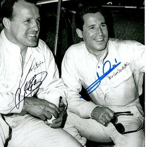 Mario andretti and a.j. foyt signed autographed photo