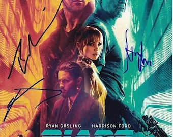 ライアン・ゴズリング 　証明書付き　直筆サイン入りフォト　「ブレードランナー 」 直筆サイン入り『ブレードランナー 2049』ポスター - Etsy 日本