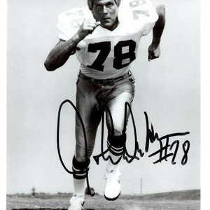 Chuck Connors (D.) Autographed/Original Signed 8x10 Sepia Photo Showing