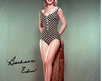 Barbara Eden signed autographed bathing suit 8x10 photo