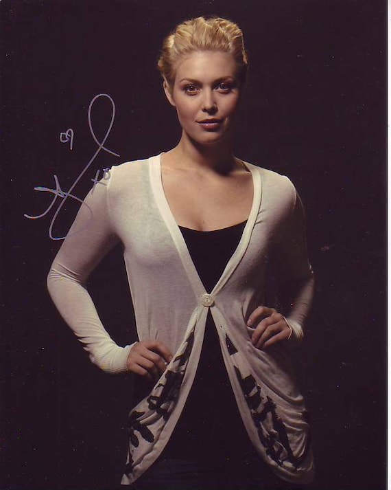 アライナ・ハフマン サイン入り 8x10 sgu スターゲイト ユニバース