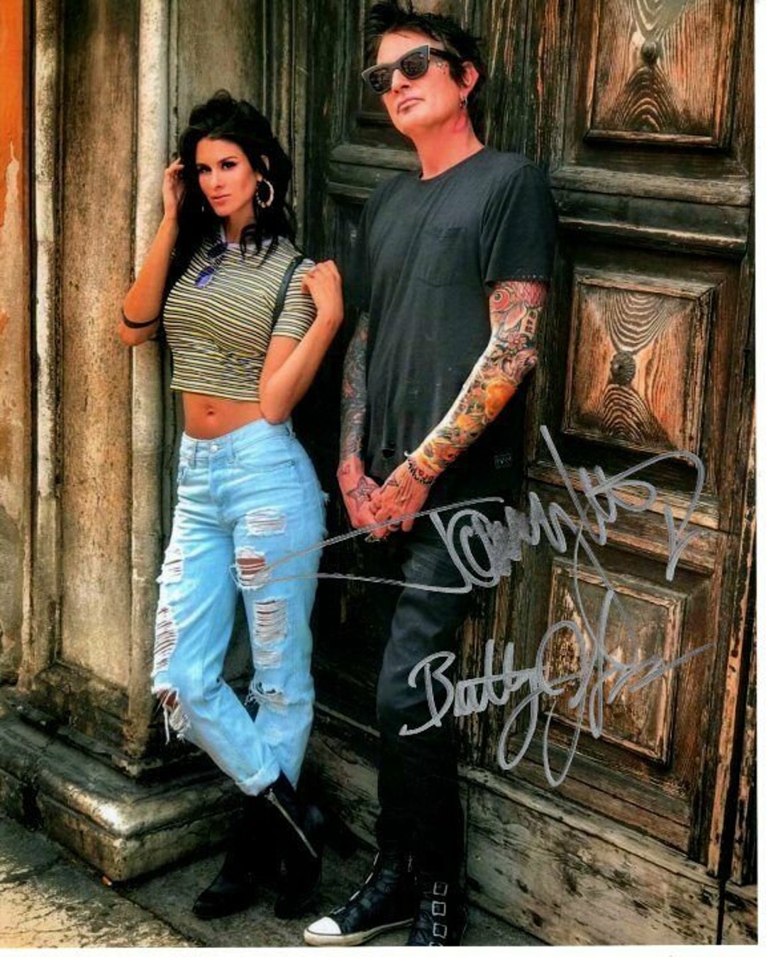 Tommy Lee and Brittany Furlan Signed Autographed 8x10 Photo Motley Crue