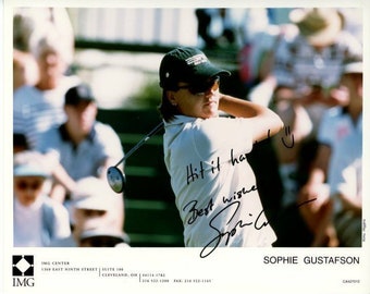 Sophie Gustafson signed autographed 8x10 lpga golf photo