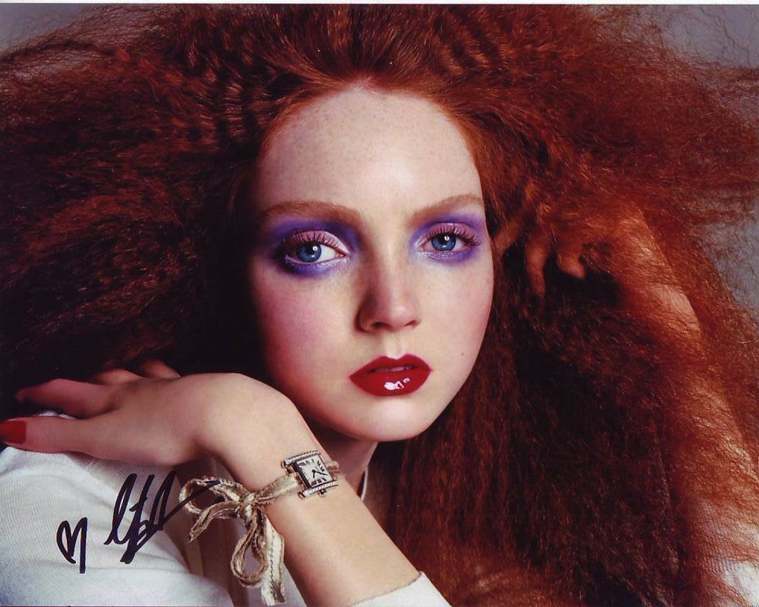 リリー・コールのサイン入り8x10写真 - Etsy 日本