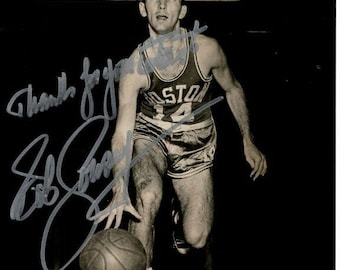 ボブ・クージーのサイン入り8x10 NBAボストン・セルティックス写真