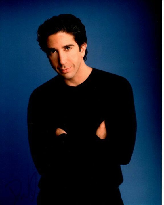 David Schwimmer Ross Geller Red Sweater David Schwimmer Autograph