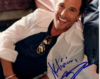 Matthew McConaughey signed 8x10 photo