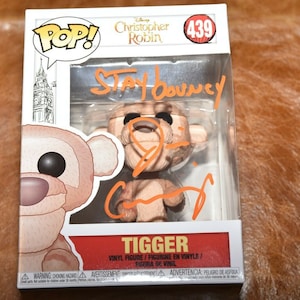 Jim Cummings signed disney christopher robin tigger #439 funko pop! figure