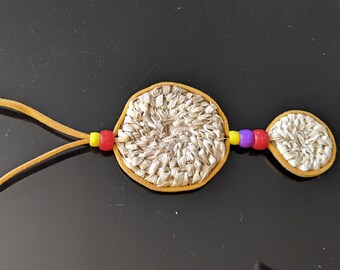 Tohono O'odham Double Layer Basket Necklace