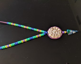 Tohono O'odham Basket Necklace with Arrowhead