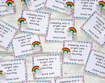 First Day of School Pocket Hug Rainbow, Children Good Luck Rainbow Gift, Starting School, School Gift for Kids, Back to School, Settling In