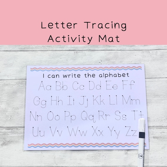 Alphabet Writing Mat, Children’s Tracing Letters, Handwriting Skills, Fine Motor Skills, Letter Recognition, Pencil Control, UKCA Tested