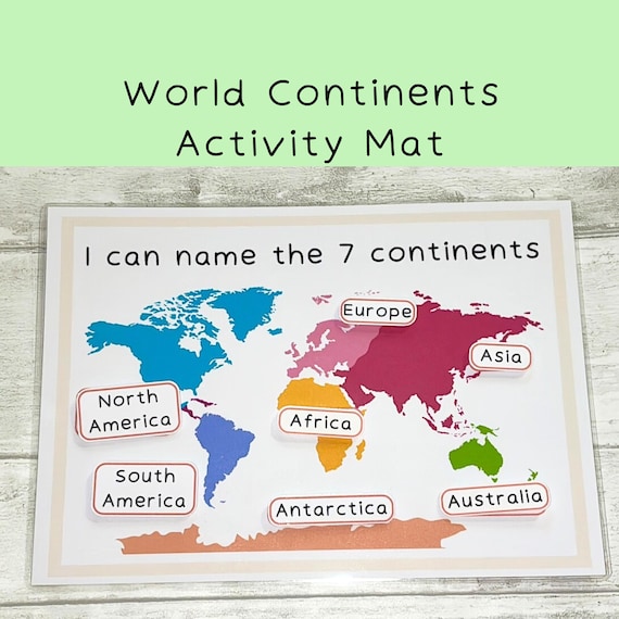World Map Learning Mats: Explore, Discover, and Learn Globally
