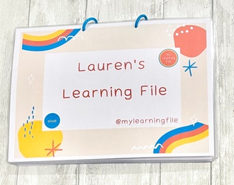 4-5 Years Children's Busy Book, Learning File, Personalised Activity Folder, Educational Binder, Reception School, UKCA Approved, Kids, EYFS