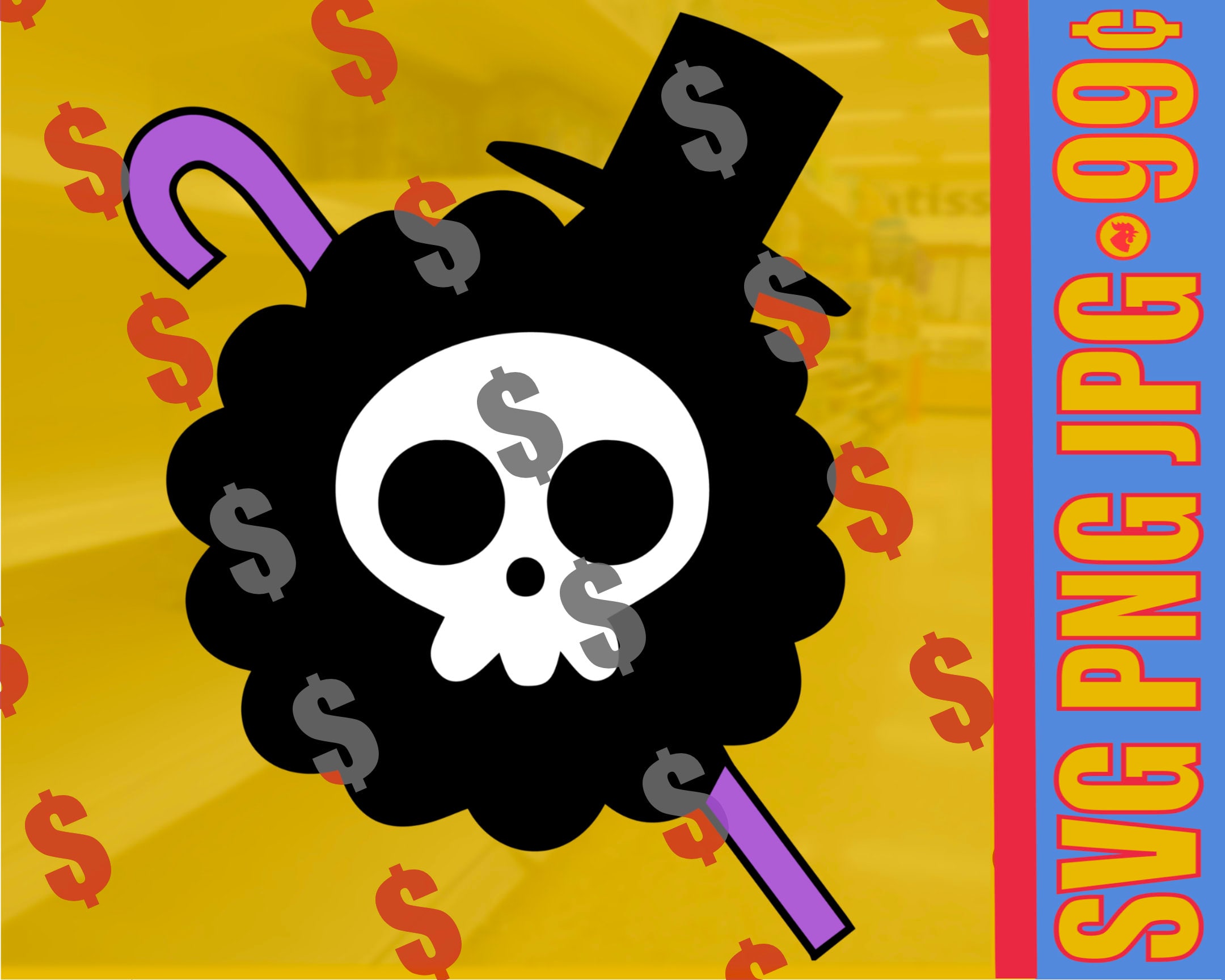 One Piece Brook SVG Etsy