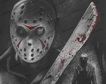 Portrait of Jason Voorhees - Friday the 13th