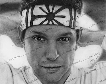 Portrait of Daniel LaRusso - Karate Kid - Cobra Kai - Ralph Macchio