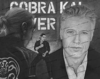 Portrait of Terry Silver - Karate Kid and Cobra Kai - Thomas Ian Griffith
