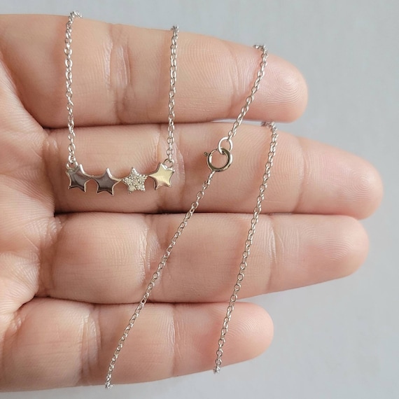 Necklace with cheap stars hanging