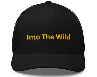 Trucker Cap with wild design/ adventure hat/ popular trucker hat/ outdoor hat/ mountain hat/ camping hat/ wilderness hat