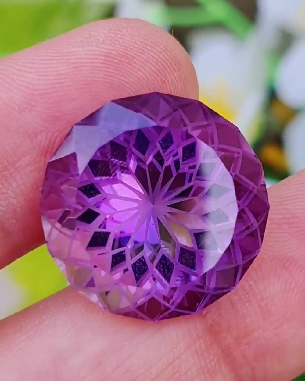 round faceted cut Amethyst loose gemstone various sizes round faceted cut Amethyst loose gemstone various sizes