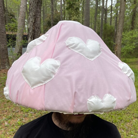 Mushroom Hat Pink Heart - Etsy