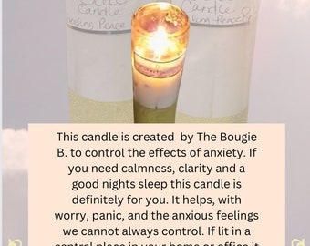 Buy 2 Get 1 Free !! STILL CANDLE/ control the effects of anxiety and fell calm, clarity and good nights sleep.