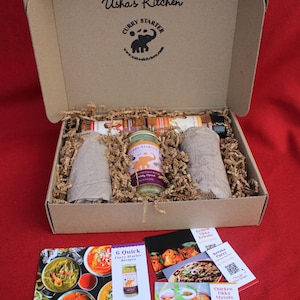 5 Piece Curry Kit (FREE SHIPPING)-Curry Starter Gift Box, Masala Spice Gift Box, Easy Tikka and Keema Masala Starter Kits, Foodie Gift