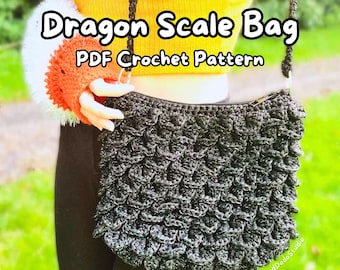 Dragon Scale Crochet Bag Pattern – Mermaid Cosplay (PDF Pattern)