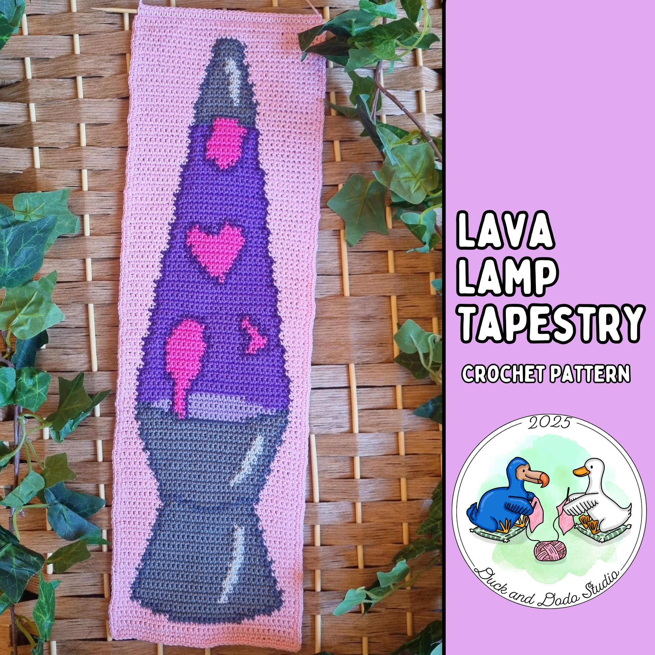 Lava Lamp Tapestry Crochet Pattern [digital ]