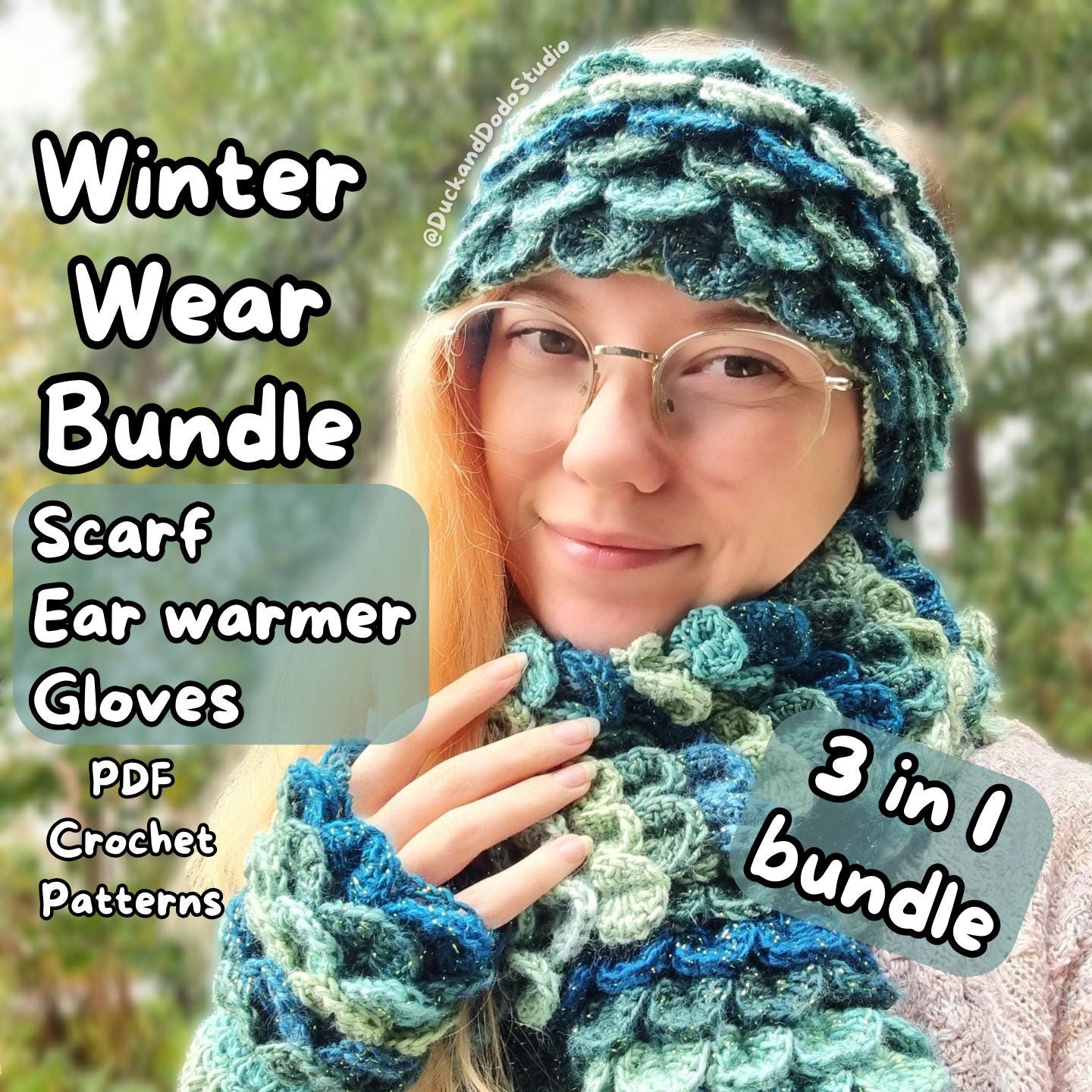 40 Dragon Scale Crochet Patterns: Unleash Your Creativity with Unique Designs! 27 Dragon Scale Crochet Winter Set Patterns