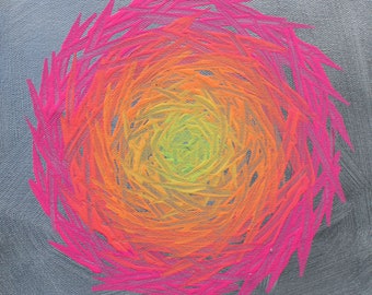 Portal to My Sacred Inner Space - 8" - Acrylic on Canvas
