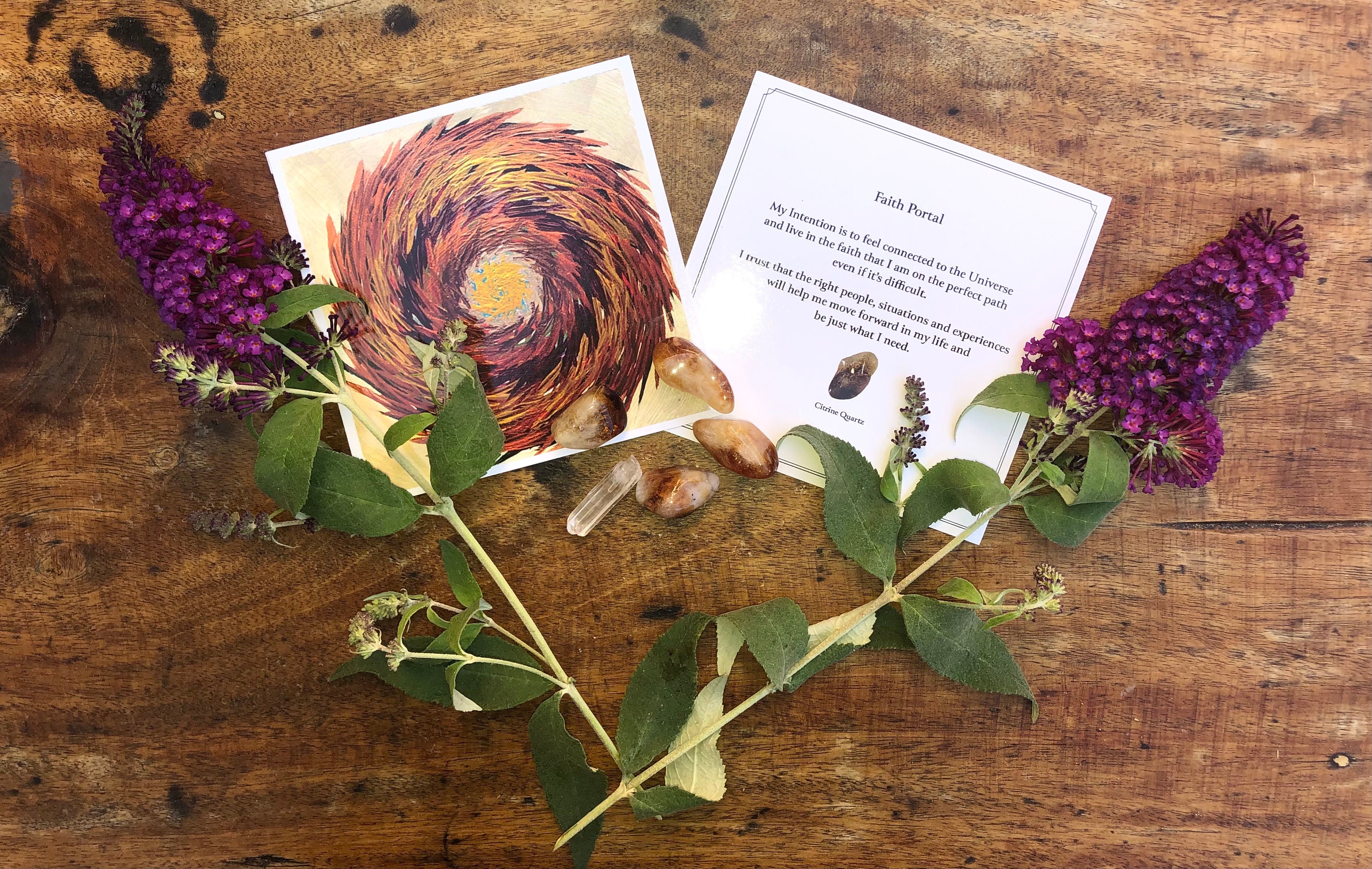 Intention Portal Cards Oracle Deck Manifesting Tool Energy Deck Etsy