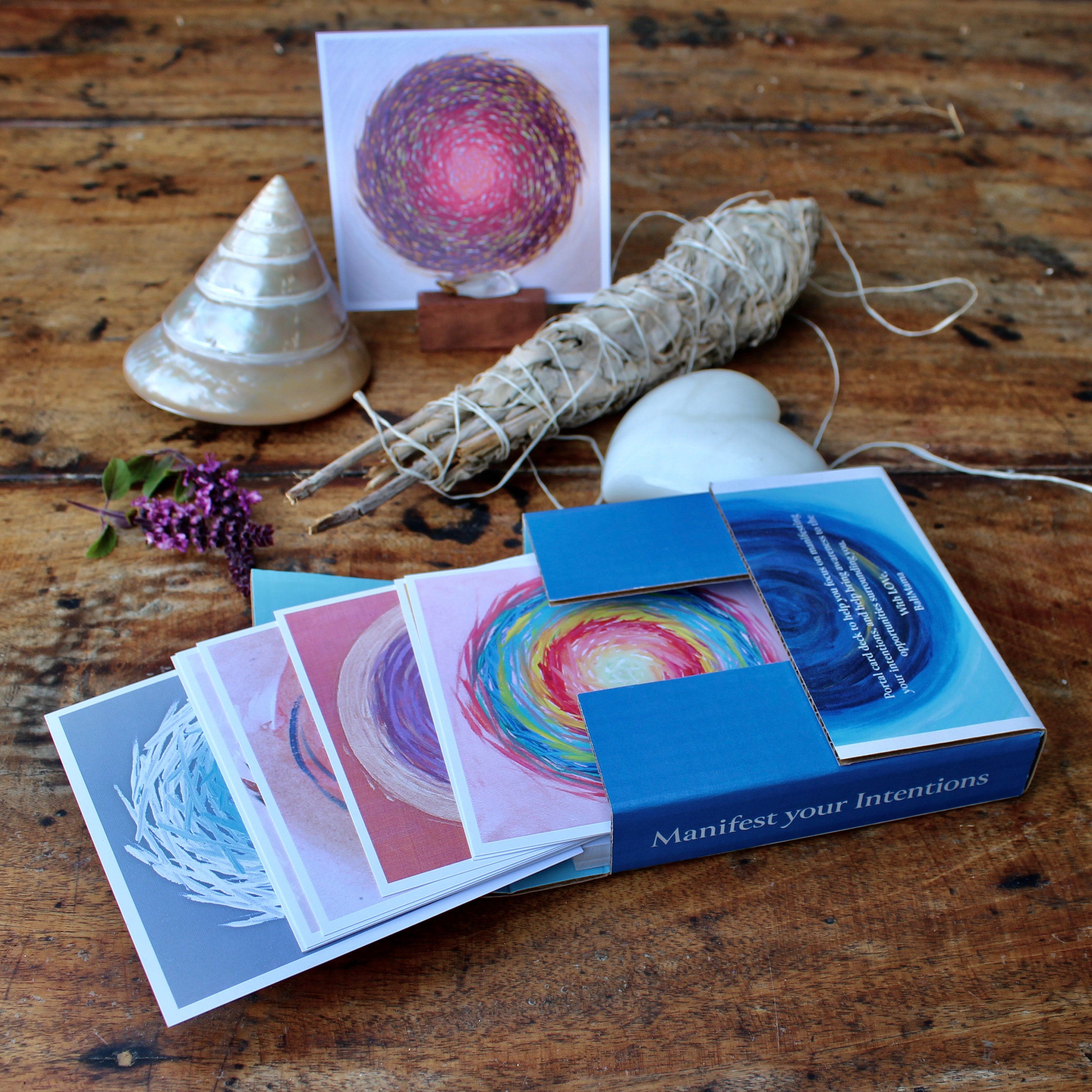 Intention Portal Cards Oracle Deck Manifesting Tool Energy Deck Etsy