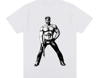 Tom of Finland Graphic Tee | LGBTQIA+ Artist, 100% Cotton