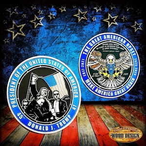 47th President of the United States President Donald J. Trump Challenge Coin