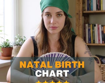 Natal Birth Chart Reading: Detailed Astrology Report & Transit Overview (Same-Day PDF Digital Download