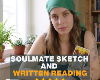 Soulmate Sketch and Written Reading: Digital Psychic Art (PDF Download)