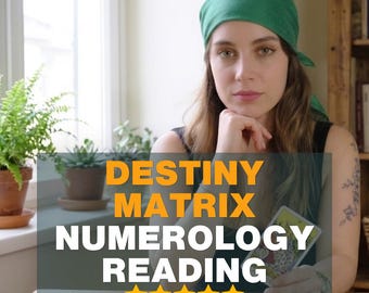 Destiny Matrix Numerology Reading: Personalized Life Path Analysis (Same-Day PDF Digital Download)