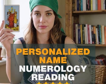Personalized Name Numerology Reading | Psychic Insights (PDF Digital Download)